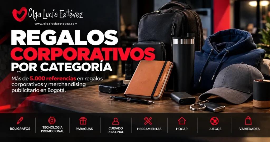 Catalogos de regalos corporativos por categoria y articulos empresariales en Bogota - Olga Lucia Estevez